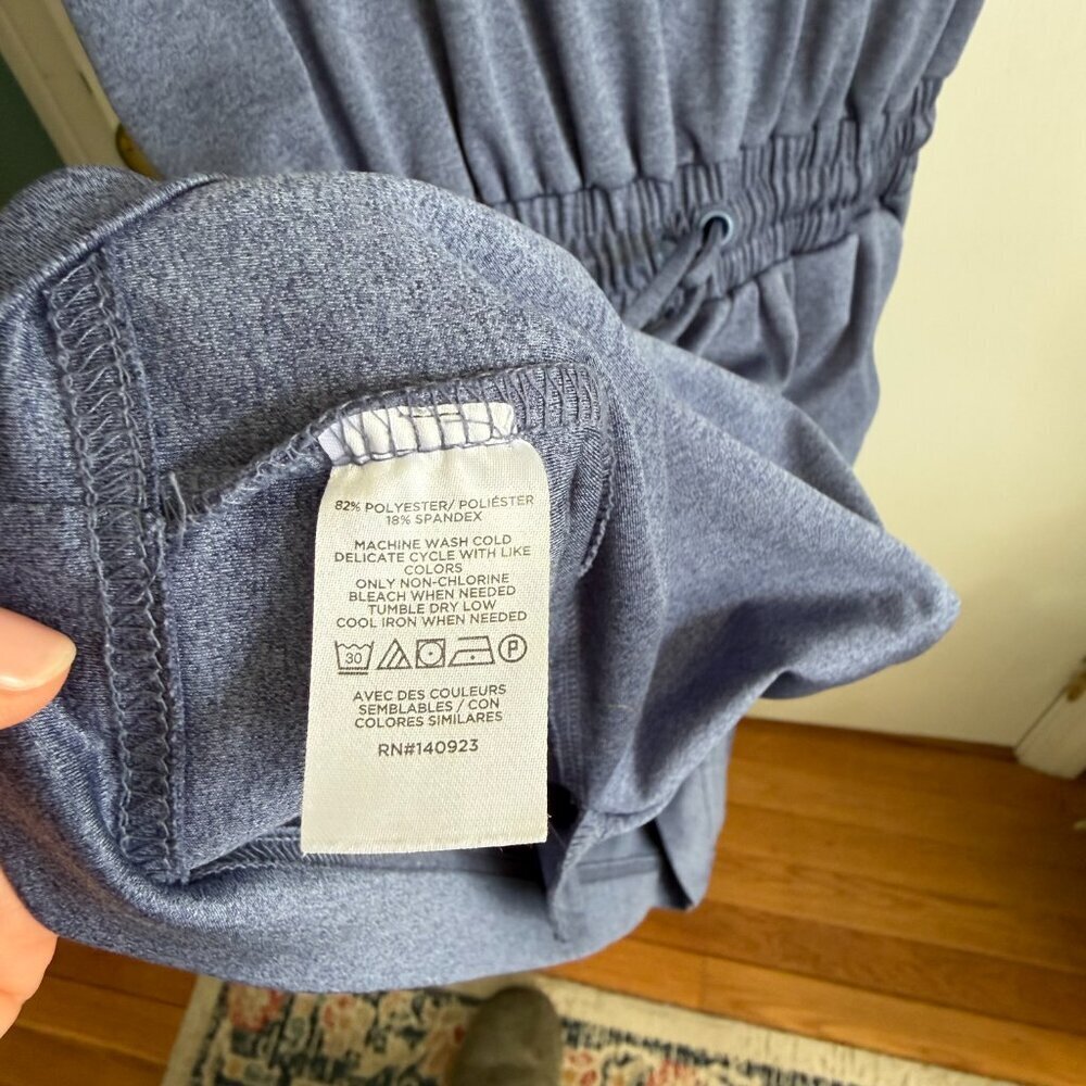Lou & Grey Blue Cinched Waist Dress Soft Knit Small - Picture 5 of 5